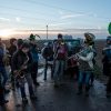 Endegelände 27.10.2018: Mehrere tausend AktivistInnen starten vom Camp aus ihre Aktionen und ziehen in Richtung Braunkohlegrube:    Array