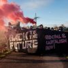 Endegelände 27.10.2018: Mehrere tausend AktivistInnen starten vom Camp aus ihre Aktionen und ziehen in Richtung Braunkohlegrube:    Array