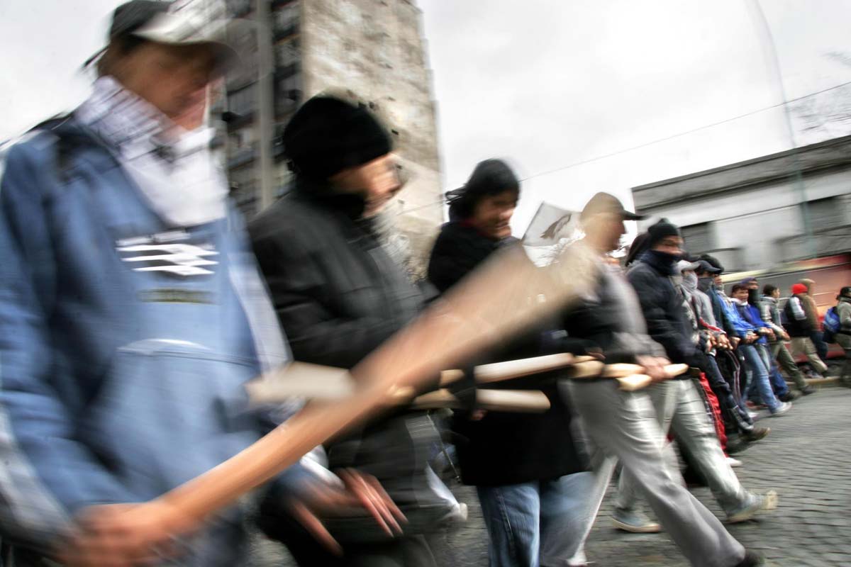 Con los piqueteros no se jode: 