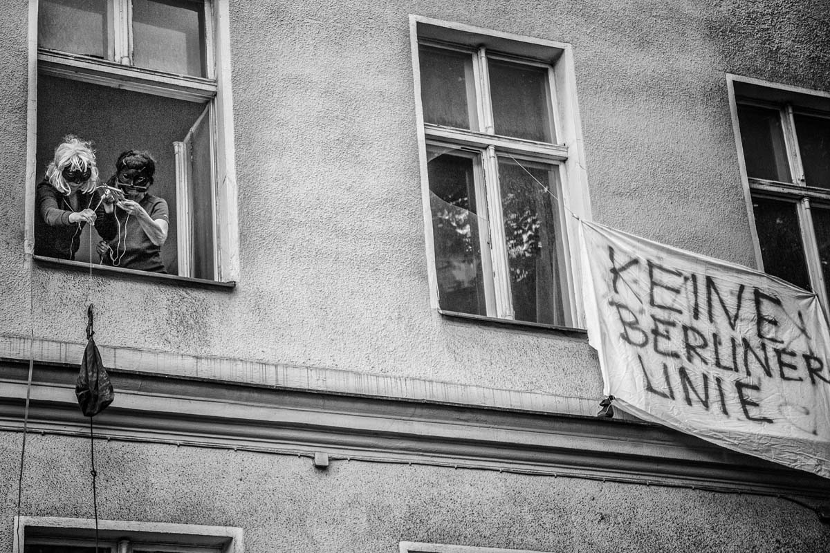 Hausbesetzung in der Großbeerenstraße 17a in Kreuzberg am 8. September 2018: