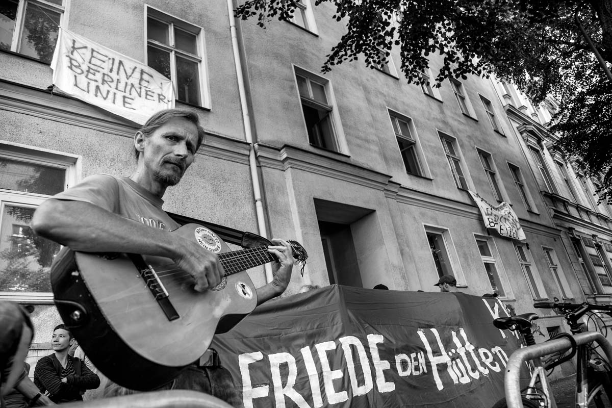 Hausbesetzung in der Großbeerenstraße 17a in Kreuzberg am 8. September 2018: