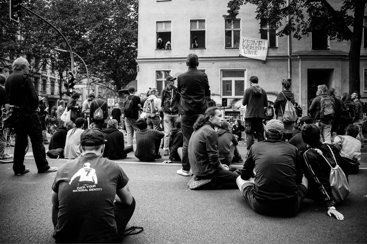 Hausbesetzung in der Großbeerenstraße 17a in Kreuzberg am 8. September 2018: