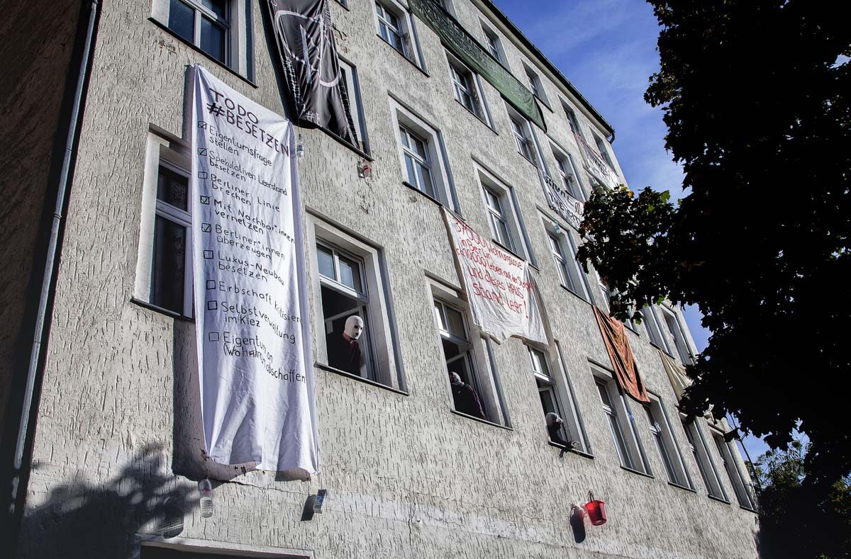 Besetzung in der Berlichingenstraße 12 in Moabit: