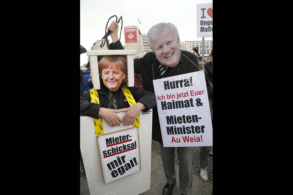 Grossdemonstration gegen hohe Mieten: Array