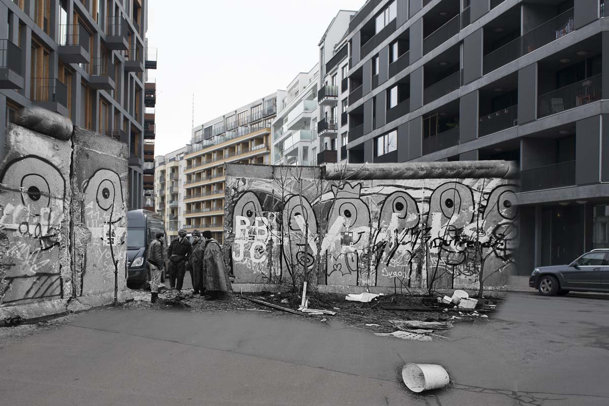 The Berlin Wall - is gone as long as it existed: Array