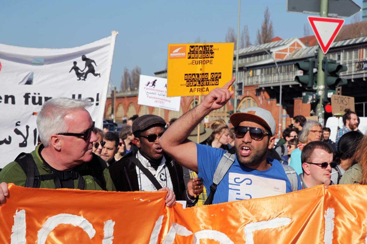 Für sichere Häfen und solidarische Städte, Berlin 2019: 