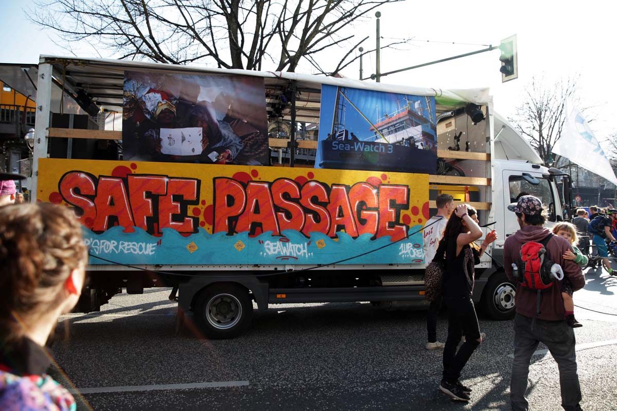 Für sichere Häfen und solidarische Städte, Berlin 2019: Array