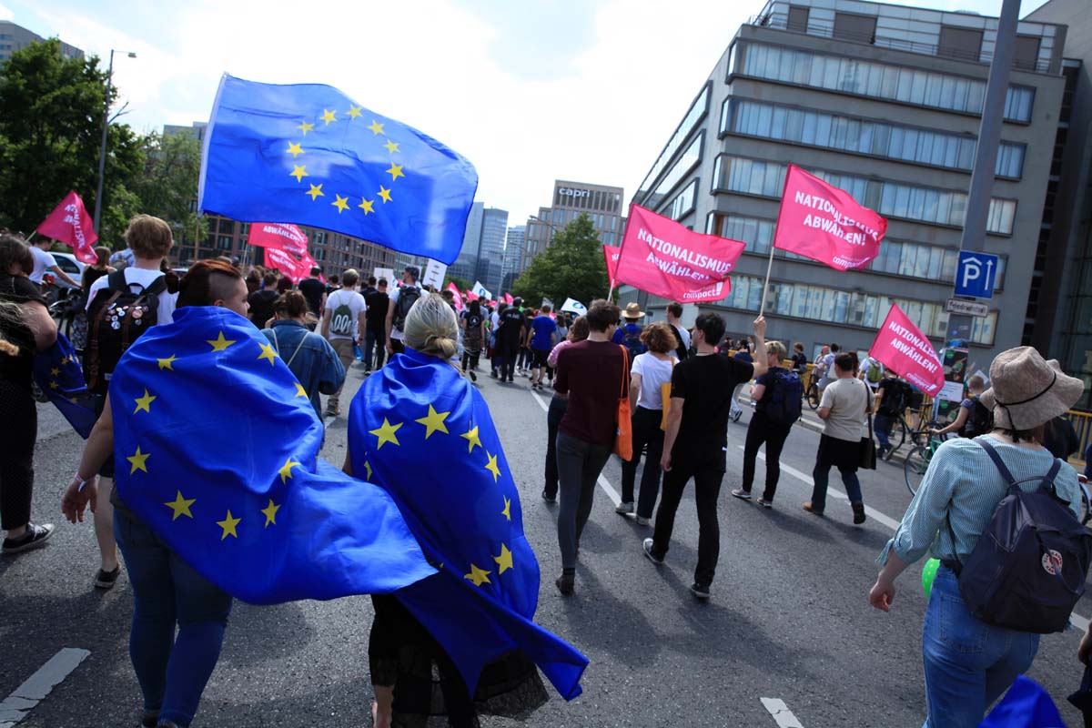 Demonstration - 1 Europa für alle - Berlin, 19. Mai 2019: Array