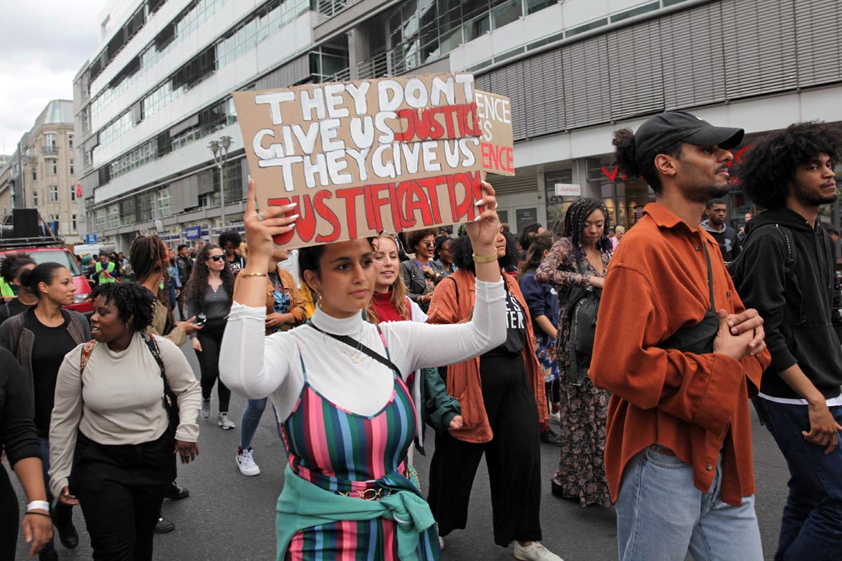 #BlackLivesMatterBerlin - Deutschland hat ein Rassismusproblem! Protestmarsch am 5.7.2019: Array
