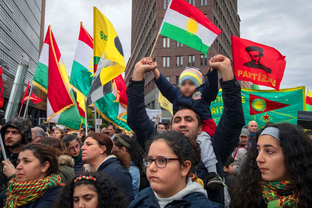 Kurden protestieren in Berlin: Array