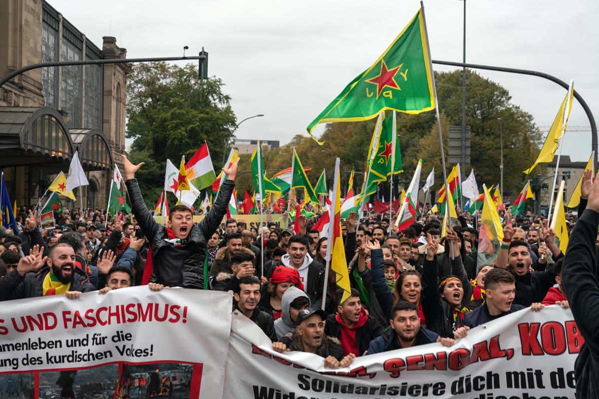 12.10.2019, Hamburg Demo „Nein zur türkischen Aggression in Rojava!“: 