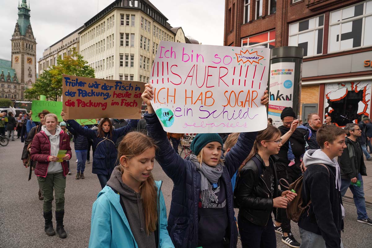 20.September 2019, Hamburg, Klimastreik Demo Hamburg: 
