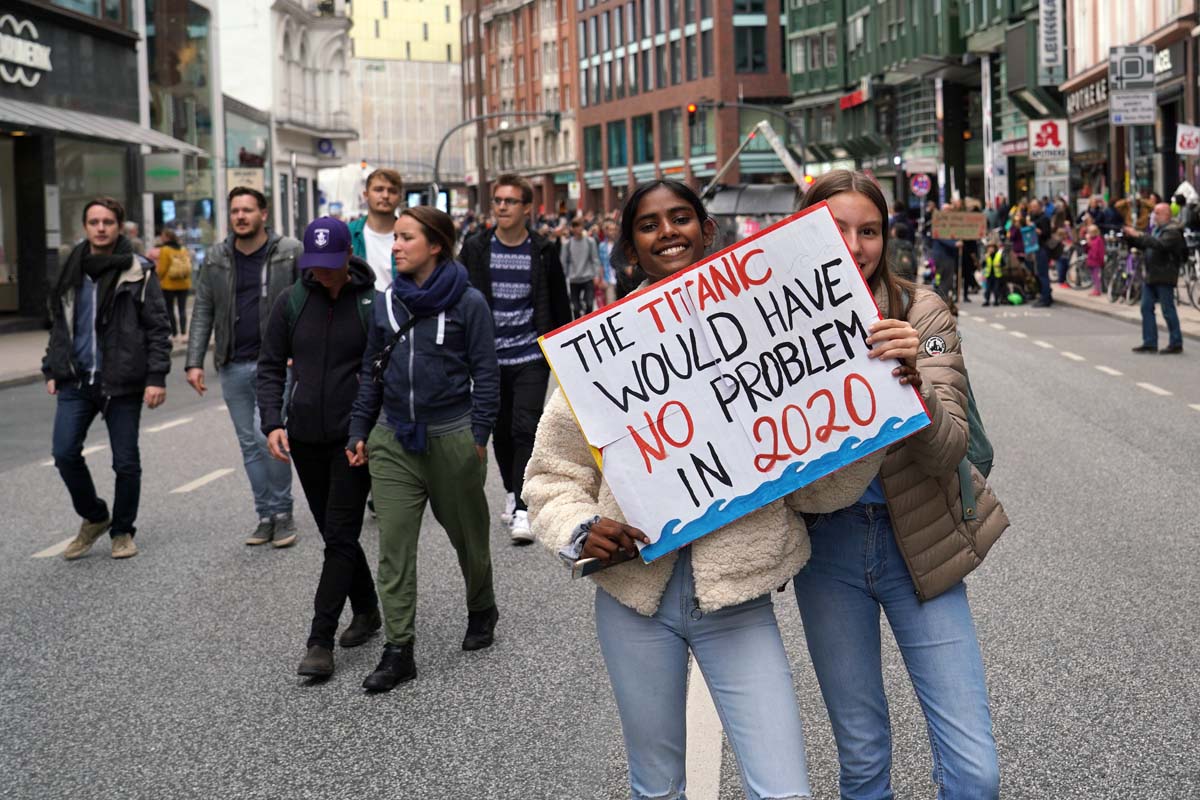 20.September 2019, Hamburg, Klimastreik Demo Hamburg: 