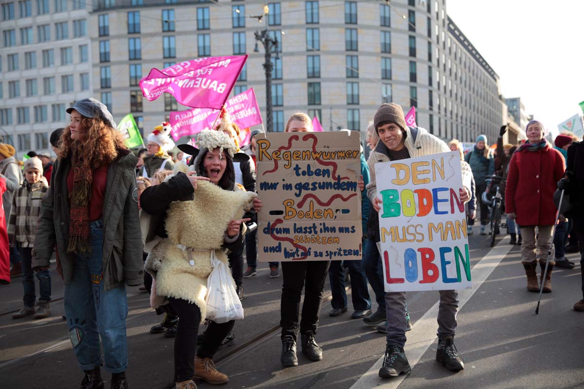 Agrarwende anpacken, Klima schützen! – Wir haben die Fatale Politik satt! Berlin 18.01.2020: 