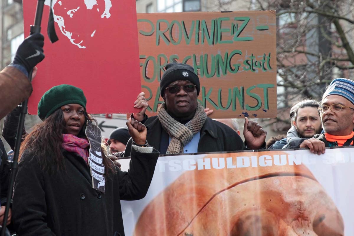 14. Gedenkmarsch zu Ehren der afrikanischen Opfer von Versklavung, Kolonialismus und Rassismus, Berlin 29.02.2020: Array