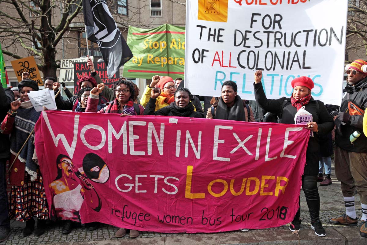 14. Gedenkmarsch zu Ehren der afrikanischen Opfer von Versklavung, Kolonialismus und Rassismus, Berlin 29.02.2020: Array