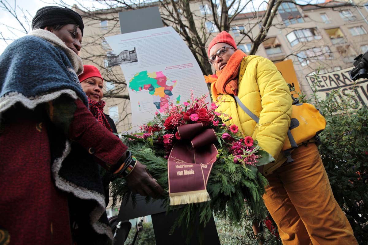 14. Gedenkmarsch zu Ehren der afrikanischen Opfer von Versklavung, Kolonialismus und Rassismus, Berlin 29.02.2020: Array