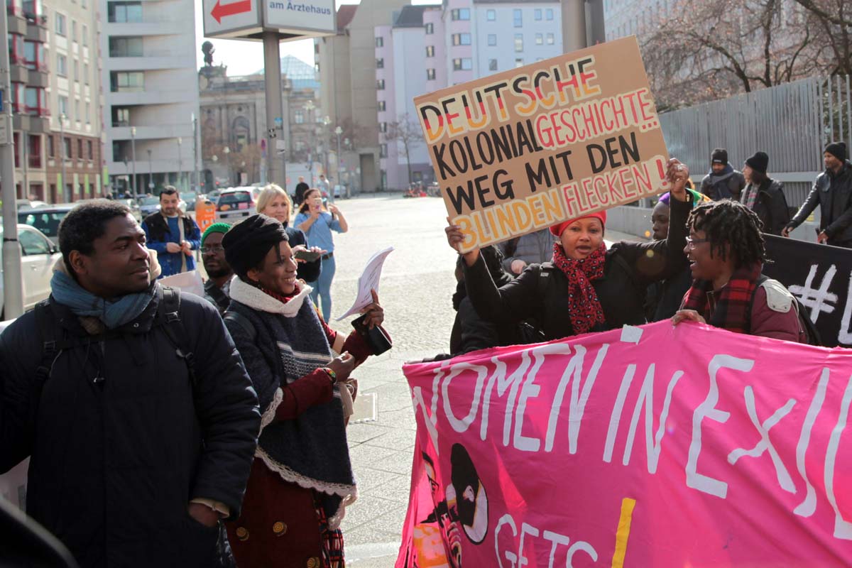 14. Gedenkmarsch zu Ehren der afrikanischen Opfer von Versklavung, Kolonialismus und Rassismus, Berlin 29.02.2020: Array