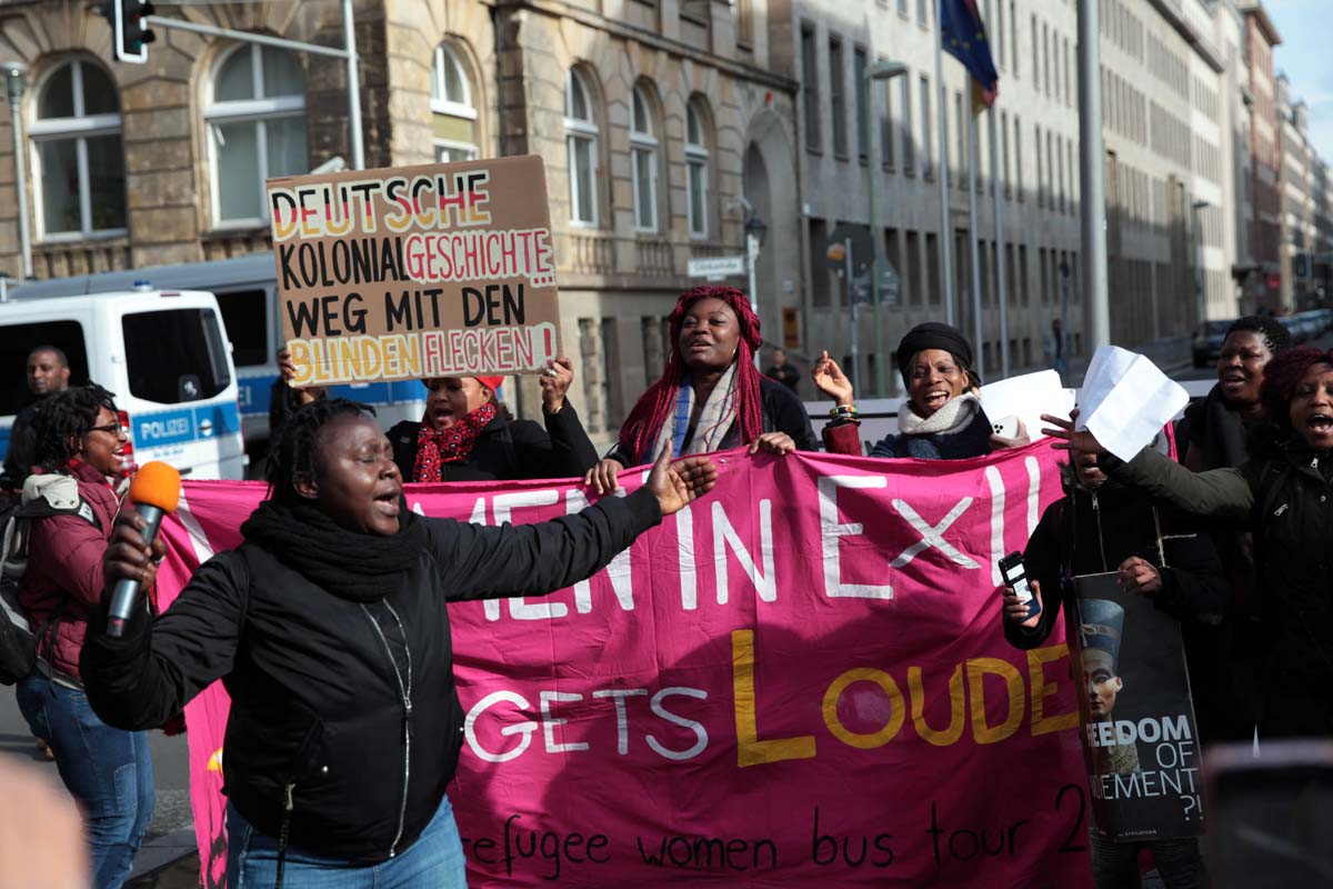 14. Gedenkmarsch zu Ehren der afrikanischen Opfer von Versklavung, Kolonialismus und Rassismus, Berlin 29.02.2020: Array