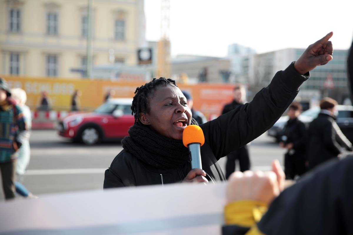 14. Gedenkmarsch zu Ehren der afrikanischen Opfer von Versklavung, Kolonialismus und Rassismus, Berlin 29.02.2020: Array