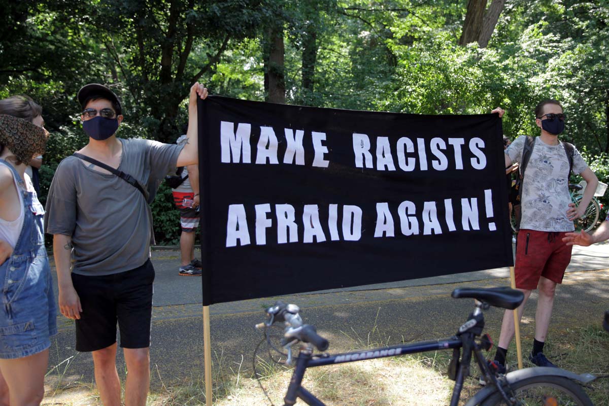 Black Lives Matter Protest in Berlin, Germany  27.05.2020: Array
