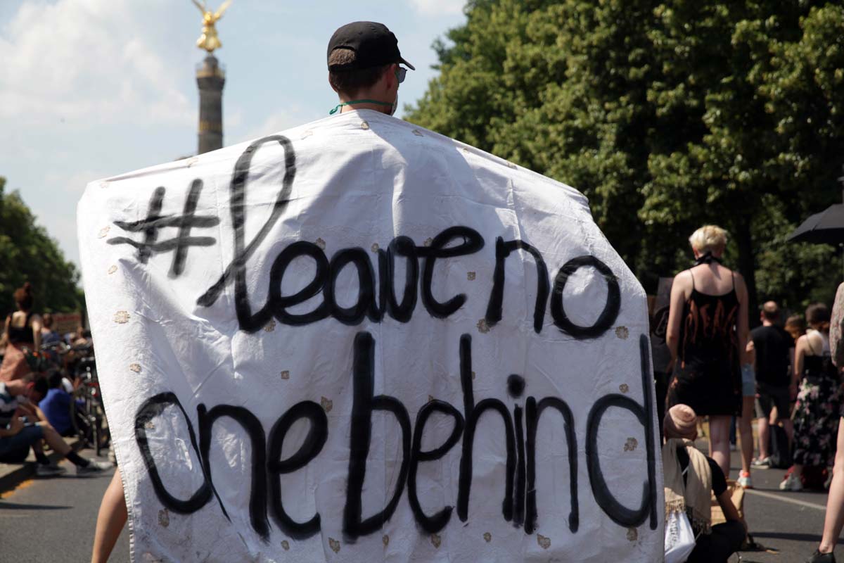 Black Lives Matter Protest in Berlin, Germany  27.05.2020: Array