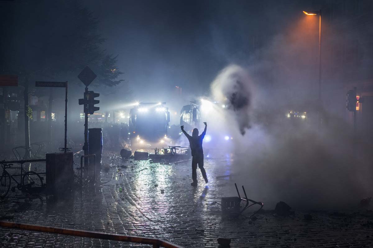 07.07.2017, Hamburg G20, Krawalle im Schanzenviertel: 