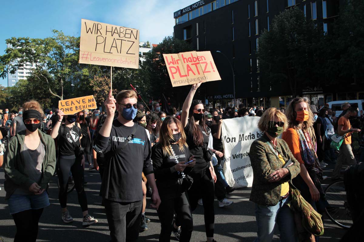 Es reicht! Wir haben Platz!, Demo in Berlin 20.09.2020: Array