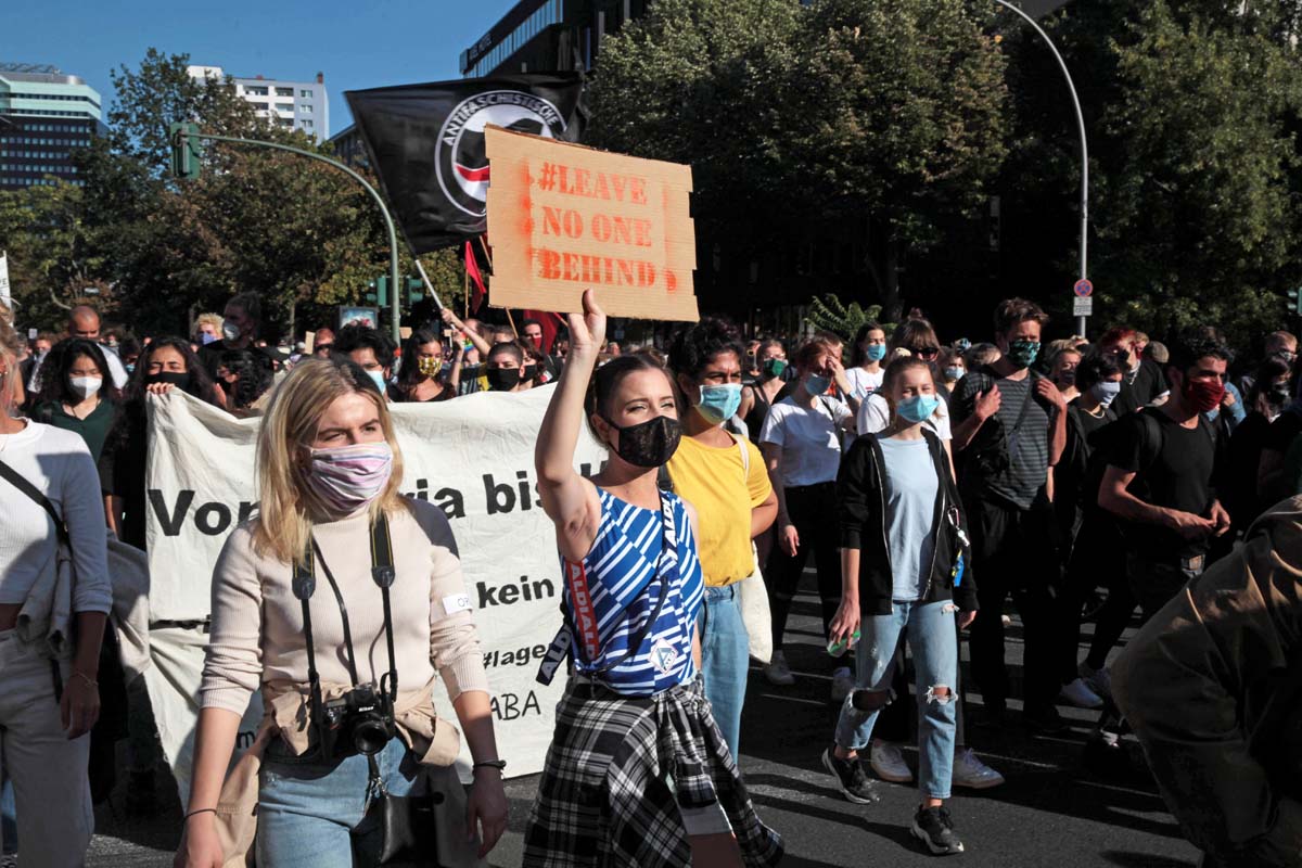 Es reicht! Wir haben Platz!, Demo in Berlin 20.09.2020: Array