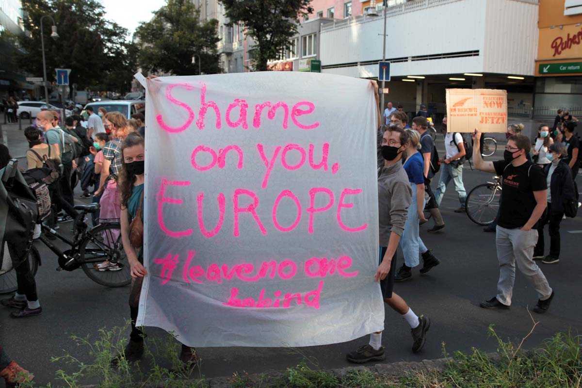 Es reicht! Wir haben Platz!, Demo in Berlin 20.09.2020: Array