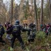 UmweltaktivistInnen protestieren im Dannenroeder Forst gegen den Ausbau der A49 fuer den ein Teil des Waldes gerodet werden muss:    Array