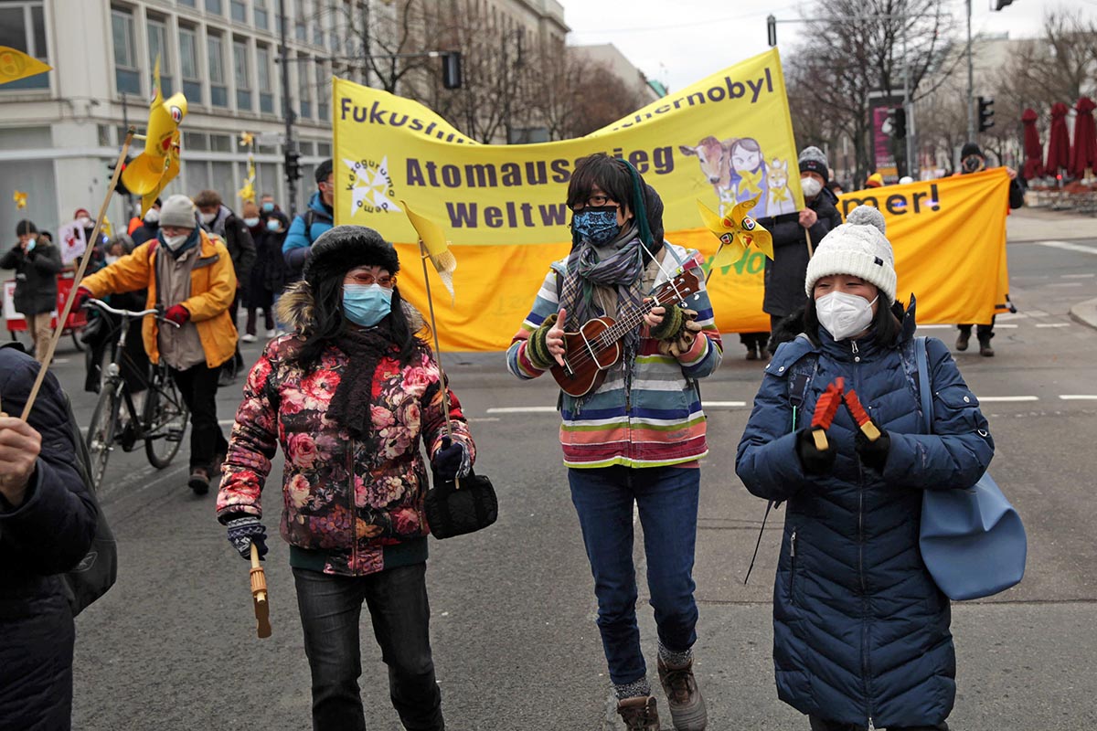 10 Jahre nach Fukushima: Atomkraft ist kein Klimaretter! Berlin 6. März 2021: Array