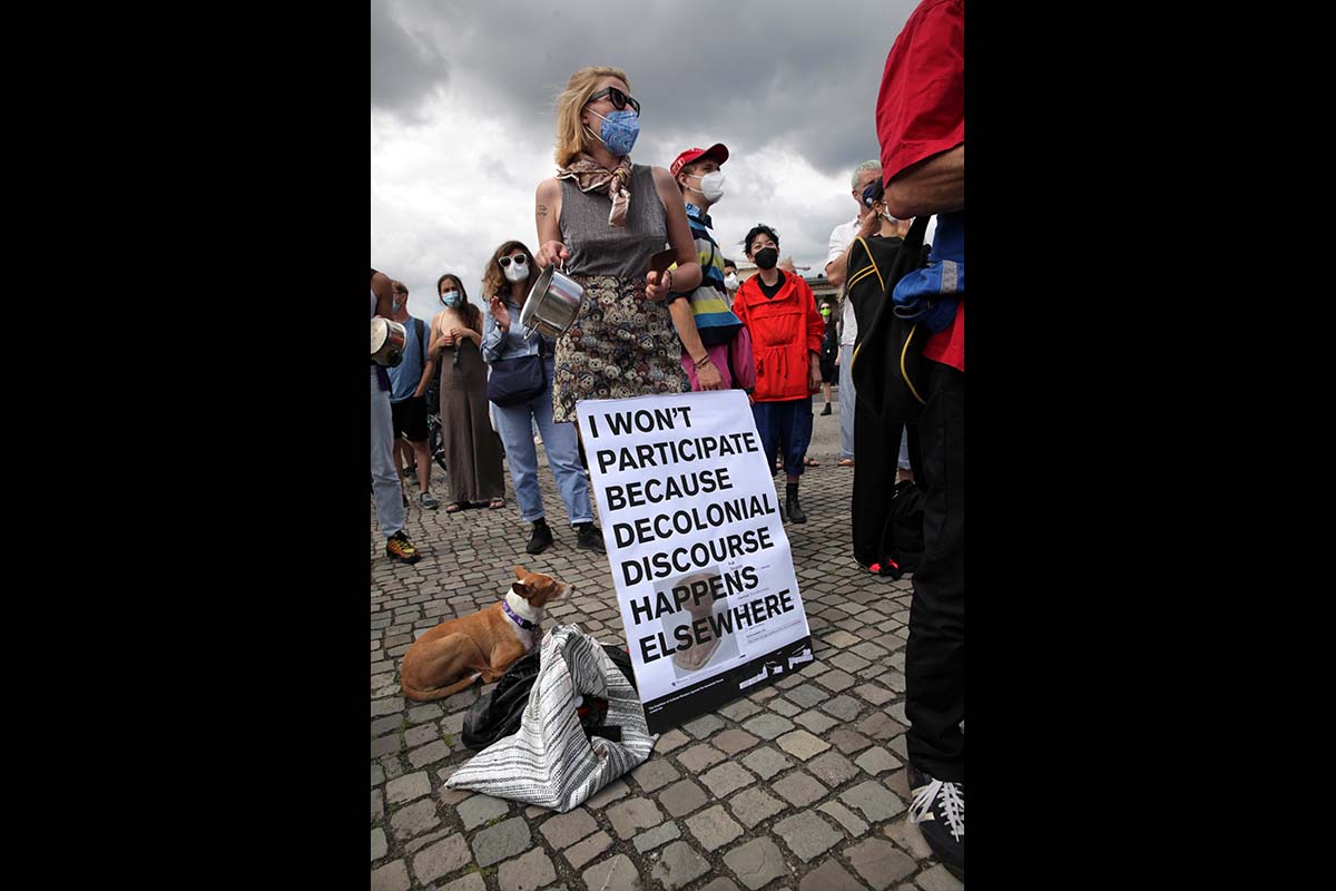 Defund the Humboldt Forum, Berlin 20.Juli 2021: Array