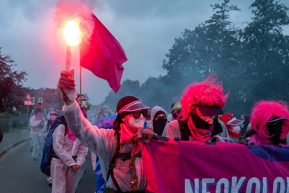 Ende Gelände demonstriert in Brunsbüttel: Array