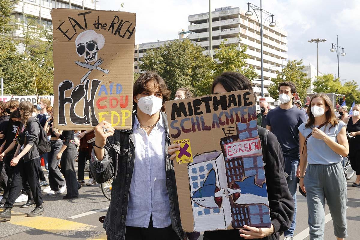 Demo gegen Mietenwahnsinn - Wohnungen für alle: Array