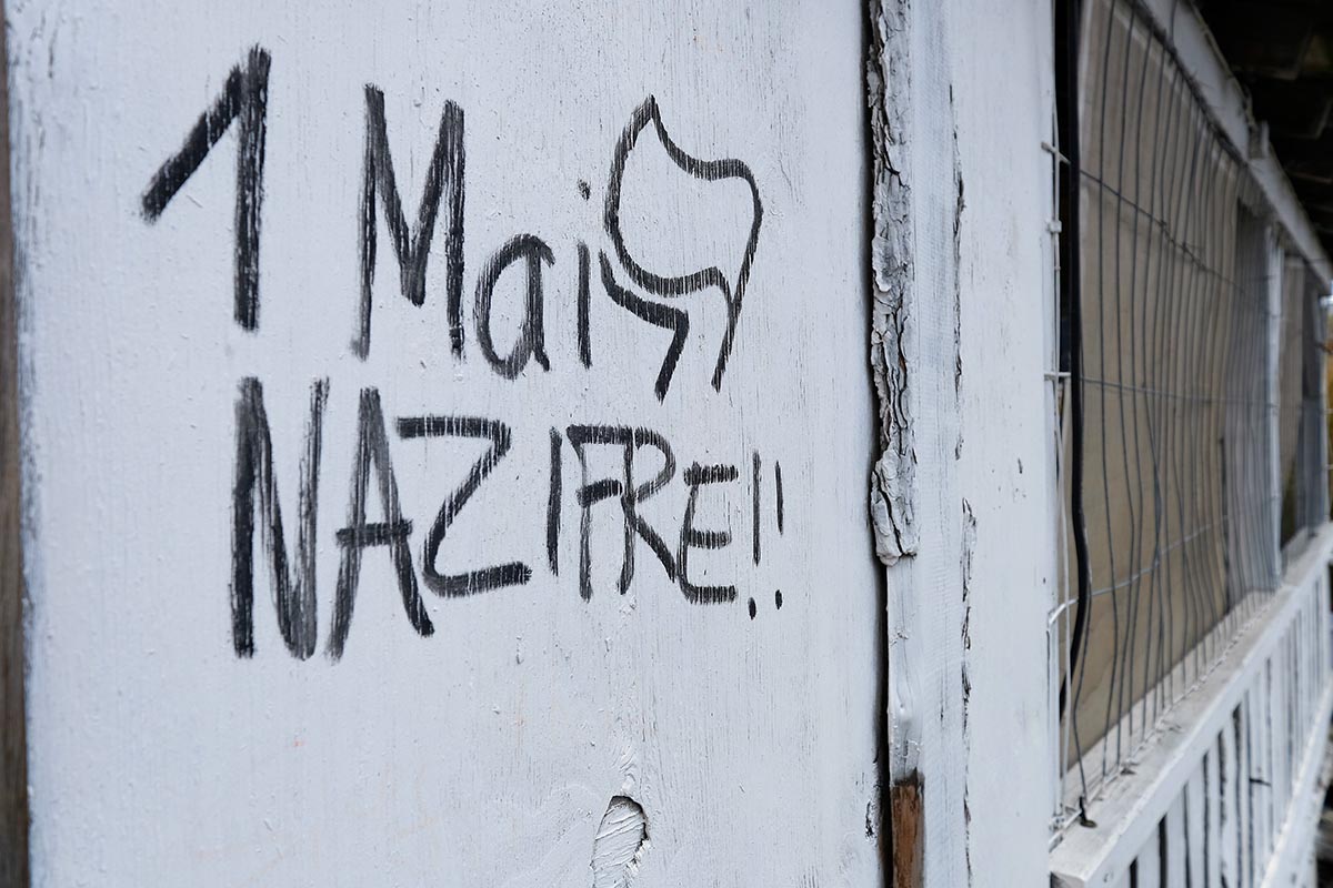 Protest gegen die NS-Demonstration in Dortmund zum 1. Mai 2022: Array