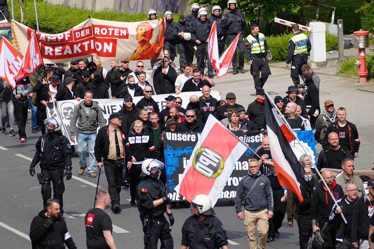 NS-Demonstration in Dortmund zum 1. Mai 2022: Array