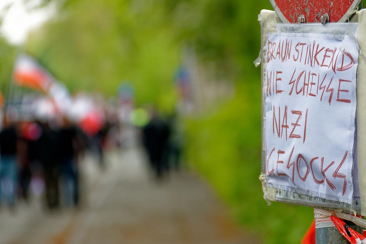 Protest gegen die NS-Demonstration in Dortmund zum 1. Mai 2022: Array