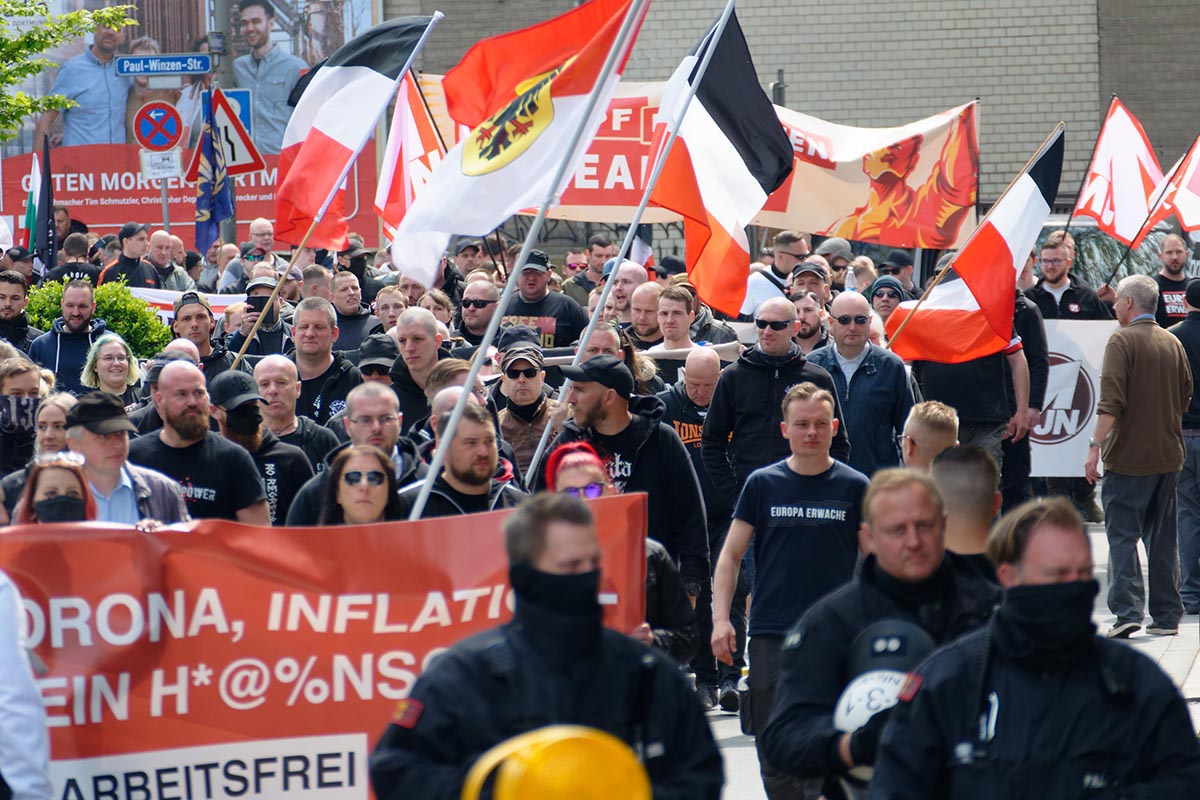 NS-Demonstration in Dortmund zum 1. Mai 2022: Array