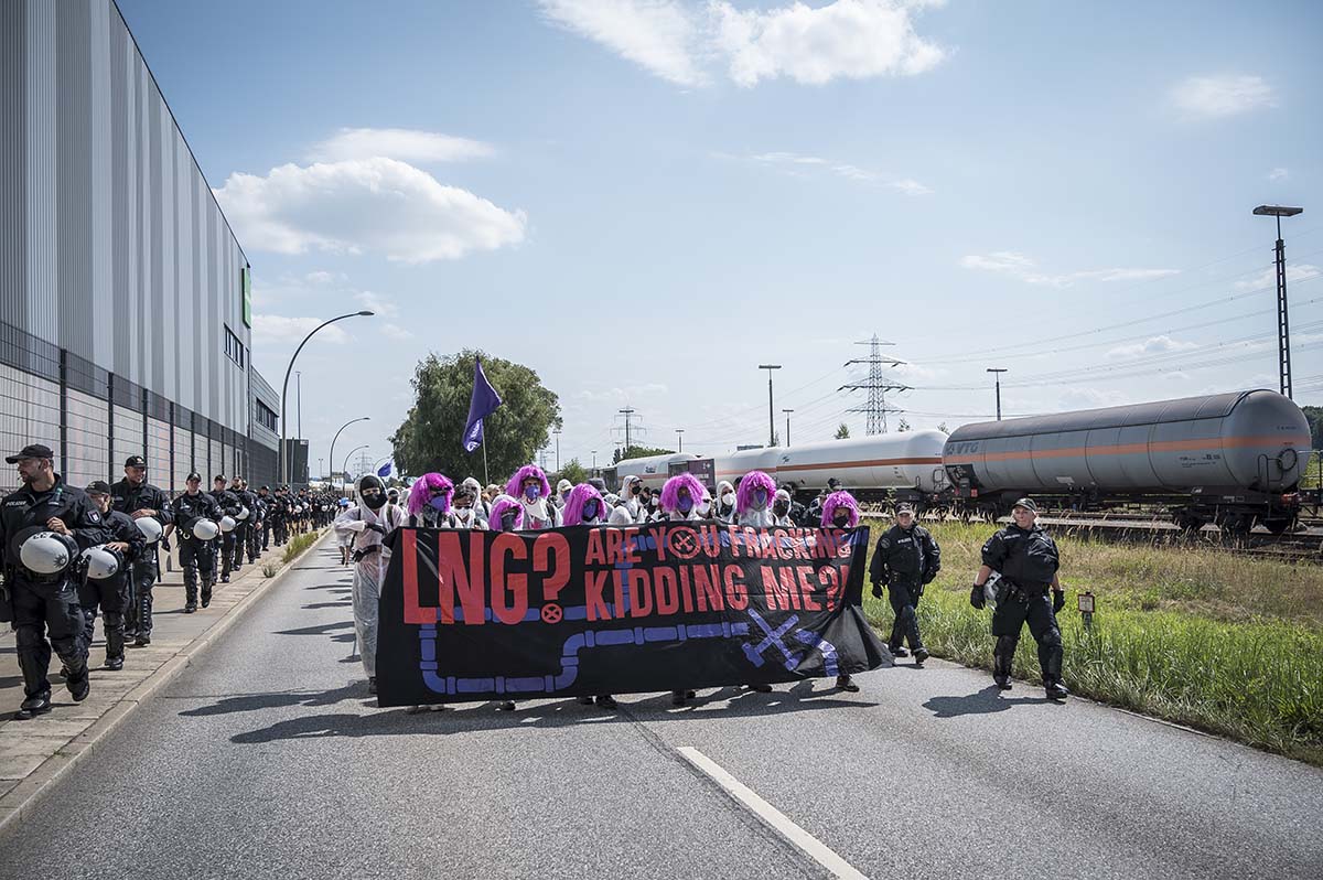 Ende-Gelände Proteste in Hamburg: Array