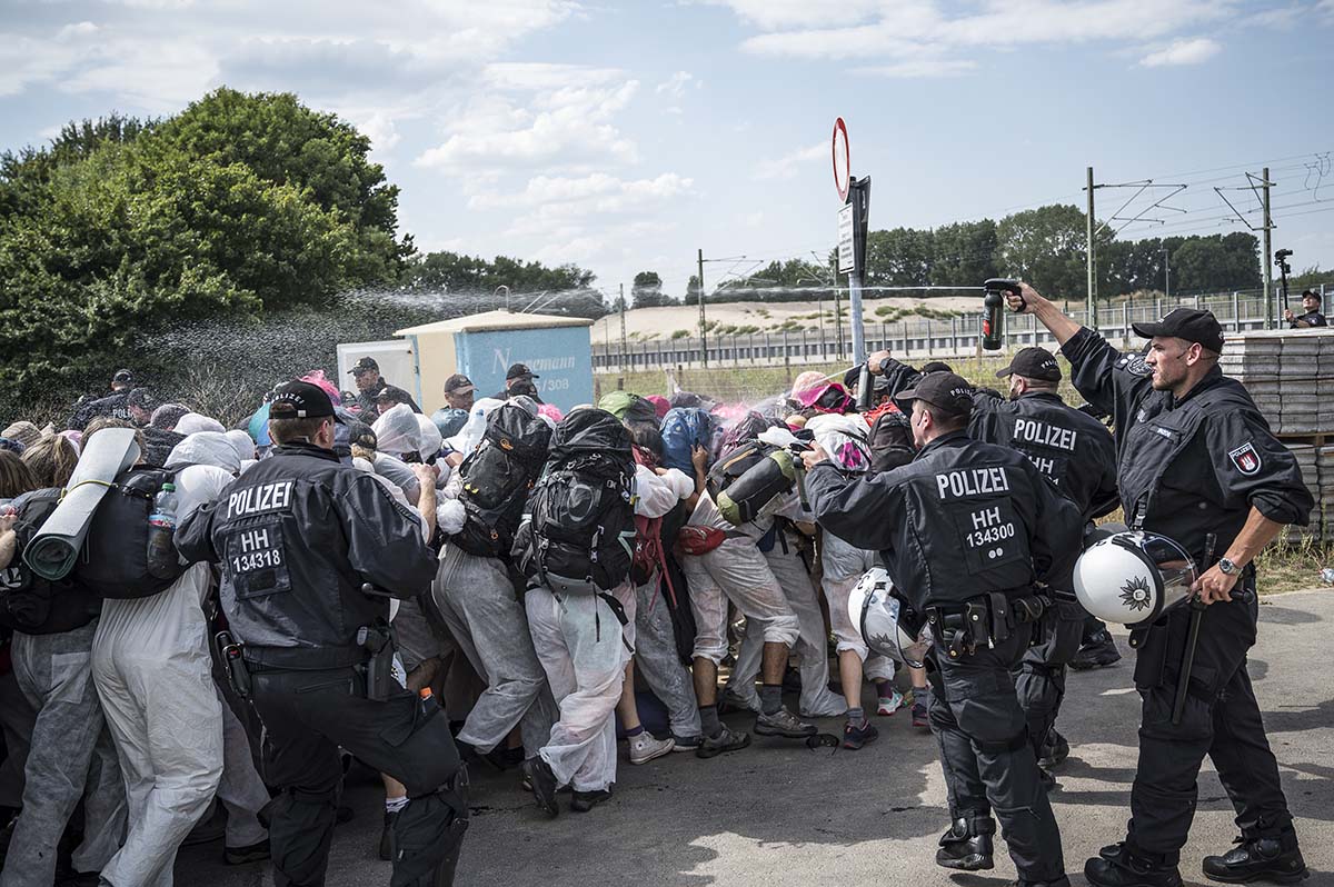Ende-Gelände Proteste in Hamburg: Array