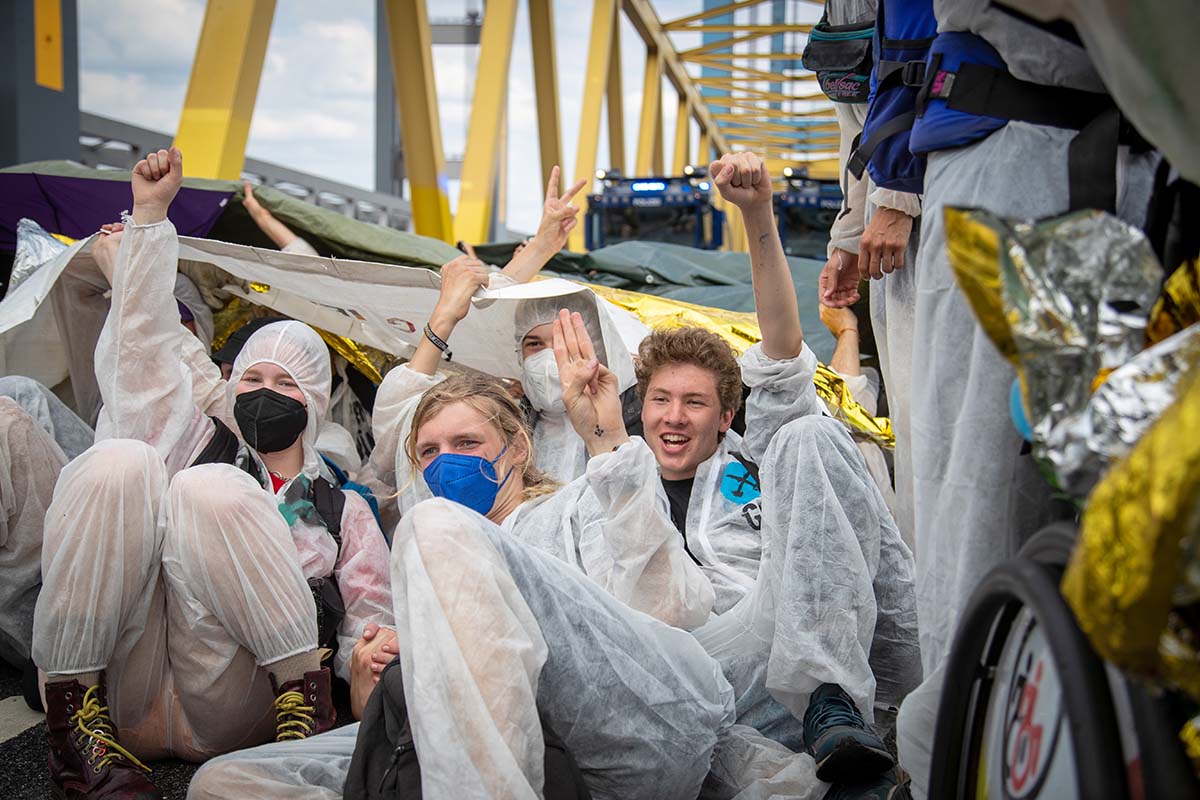 Aktionstag bei Ende Gelände in Hamburg: