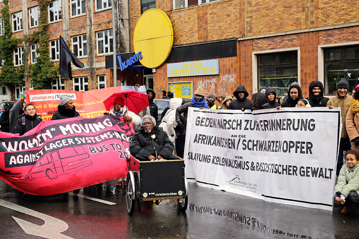 17. Gedenkmarsch zu Ehren der afrikanischen/Schwarzen Held*innen und Opfer der Maafa, 25.02.23: Array