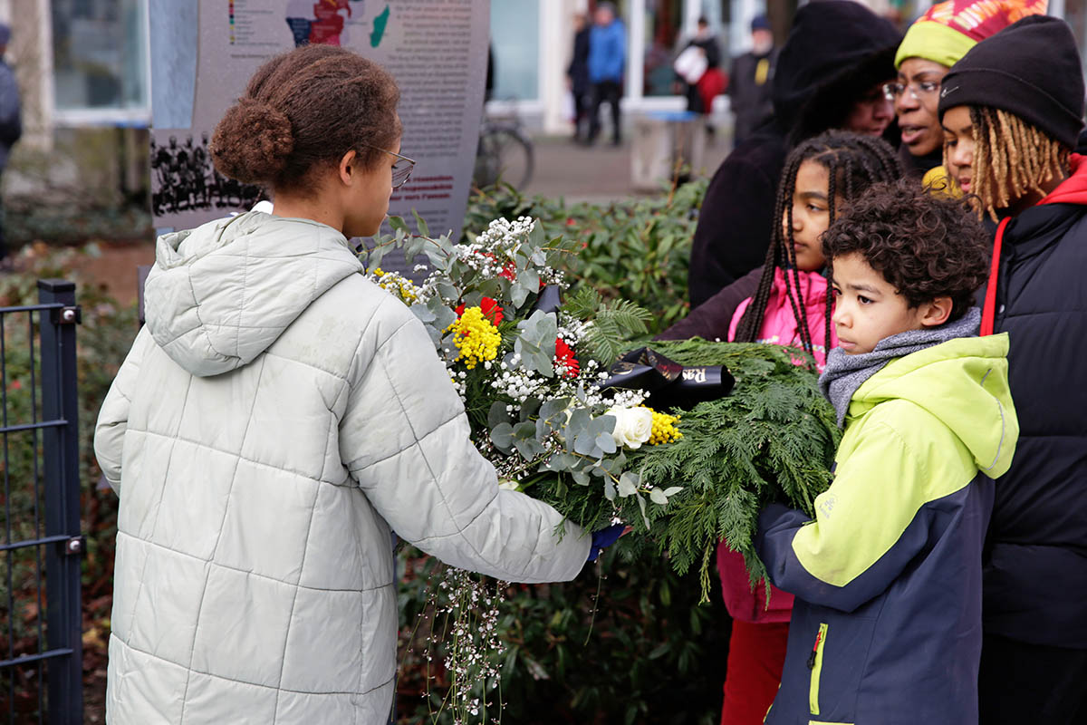 17. Gedenkmarsch zu Ehren der afrikanischen/Schwarzen Held*innen und Opfer der Maafa, 25.02.23: Array