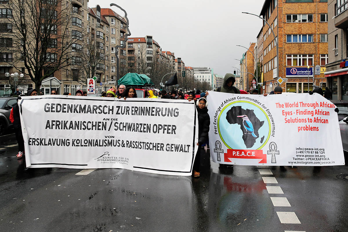 17. Gedenkmarsch zu Ehren der afrikanischen/Schwarzen Held*innen und Opfer der Maafa, 25.02.23: Array