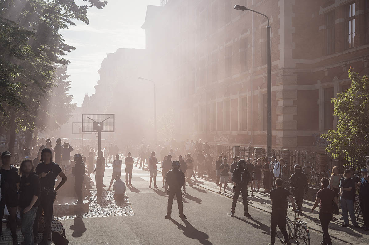 Proteste am 03.06. in Leipg Südvorstadt und Connewitz für Verammlungsfreiheit und Lina E.: