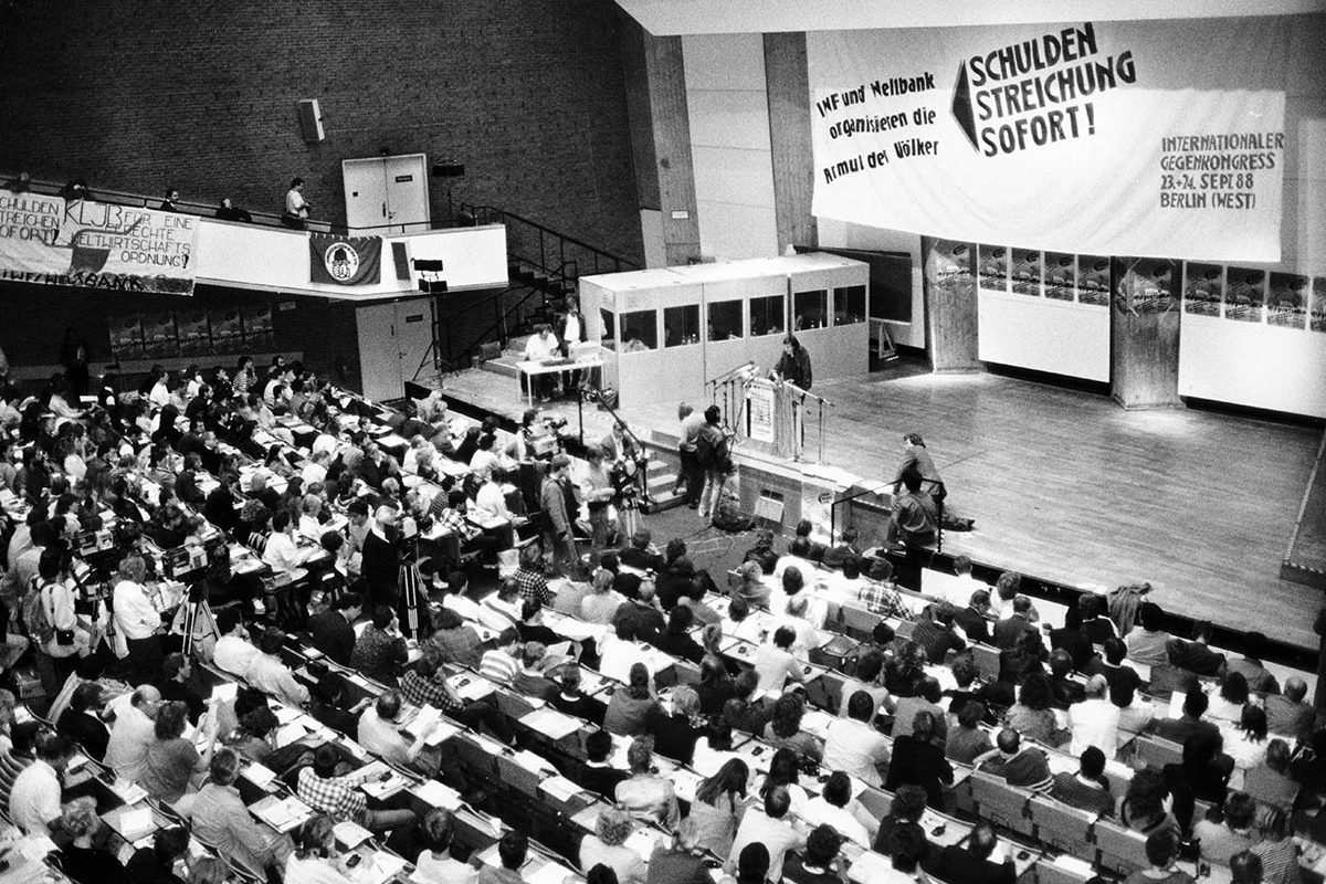 23.9.1988, „Gegenkongreß“ an der TU Berlin gegen IWF/Weltbank Tagung: