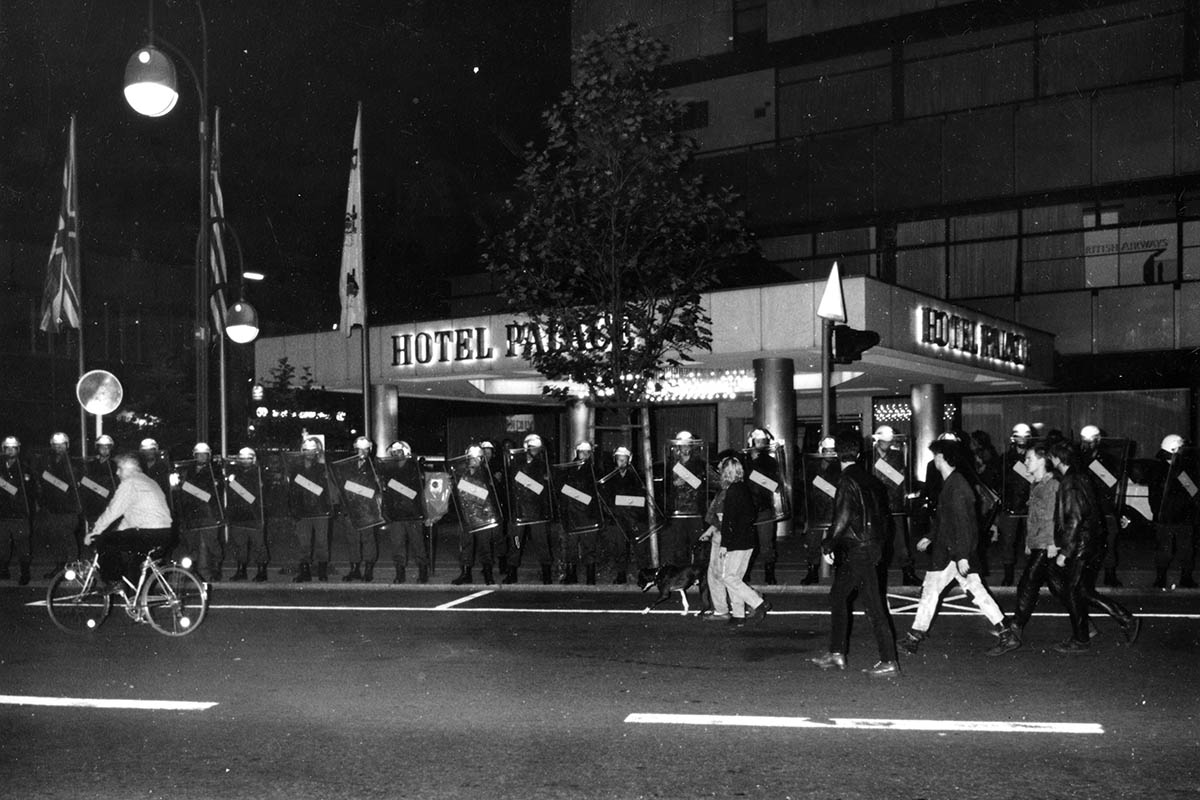 28.9.1988, IWF Proteste Berlin, Budapester Str.: