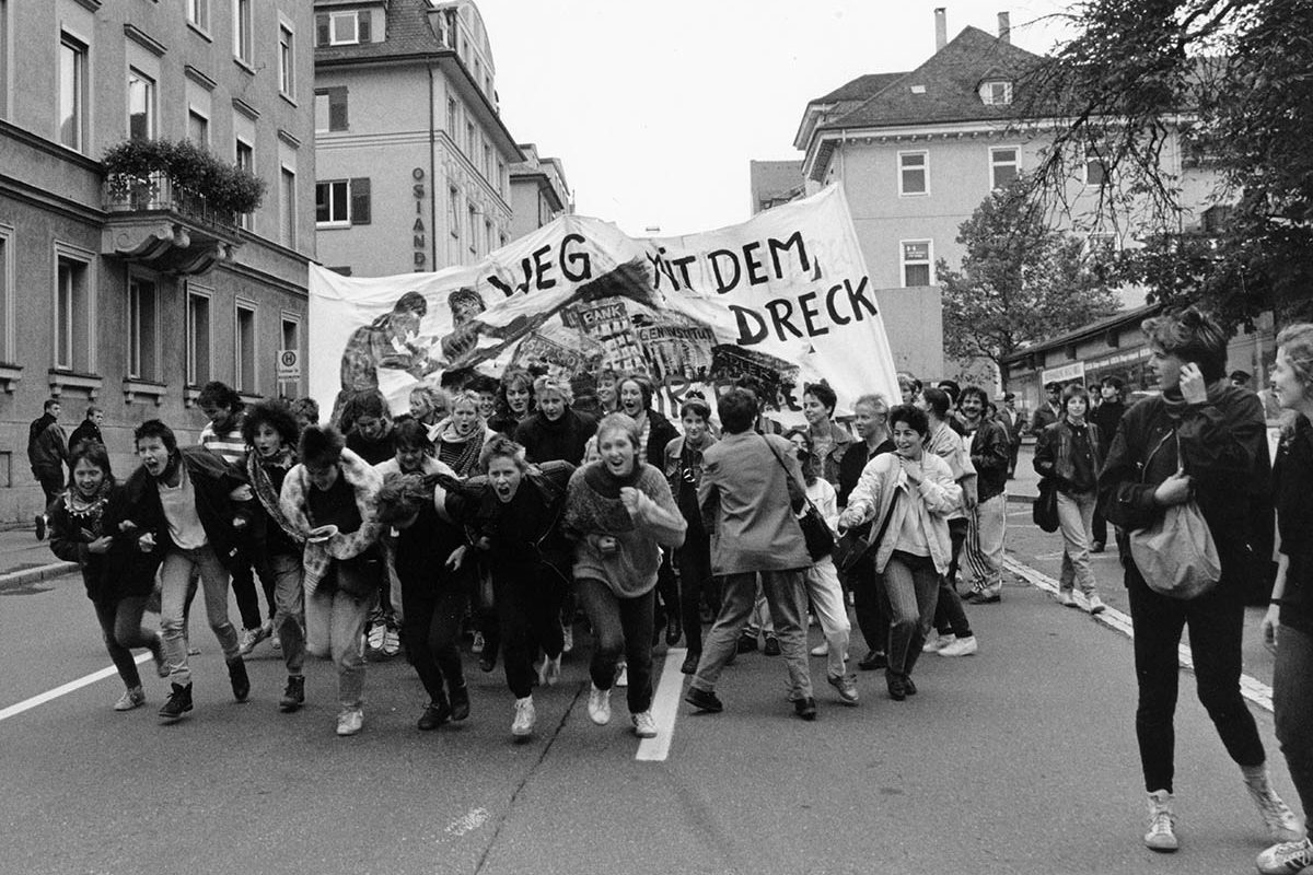 24.9.1988 Tübingen, Anti-IWF-Demo: