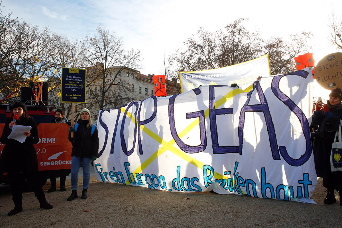 STOP GEAS Demo in Berlin, 26. November 2023: Array